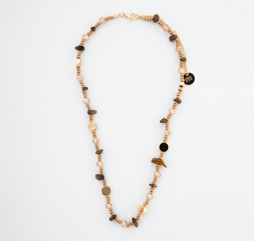 Колье Мармалато, цвет золото-коричневый-мультиколор #3