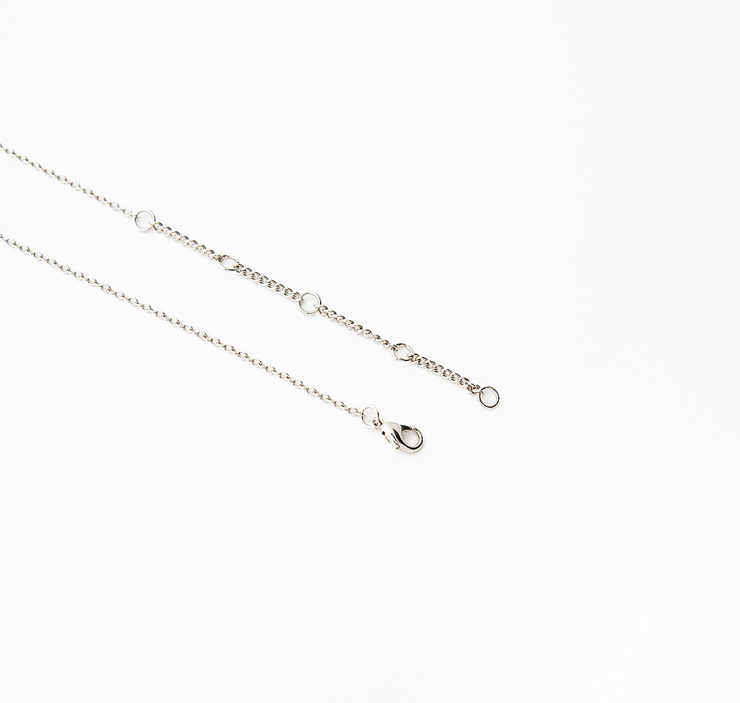 Колье Мармалато, цвет серебро-прозрачный #3