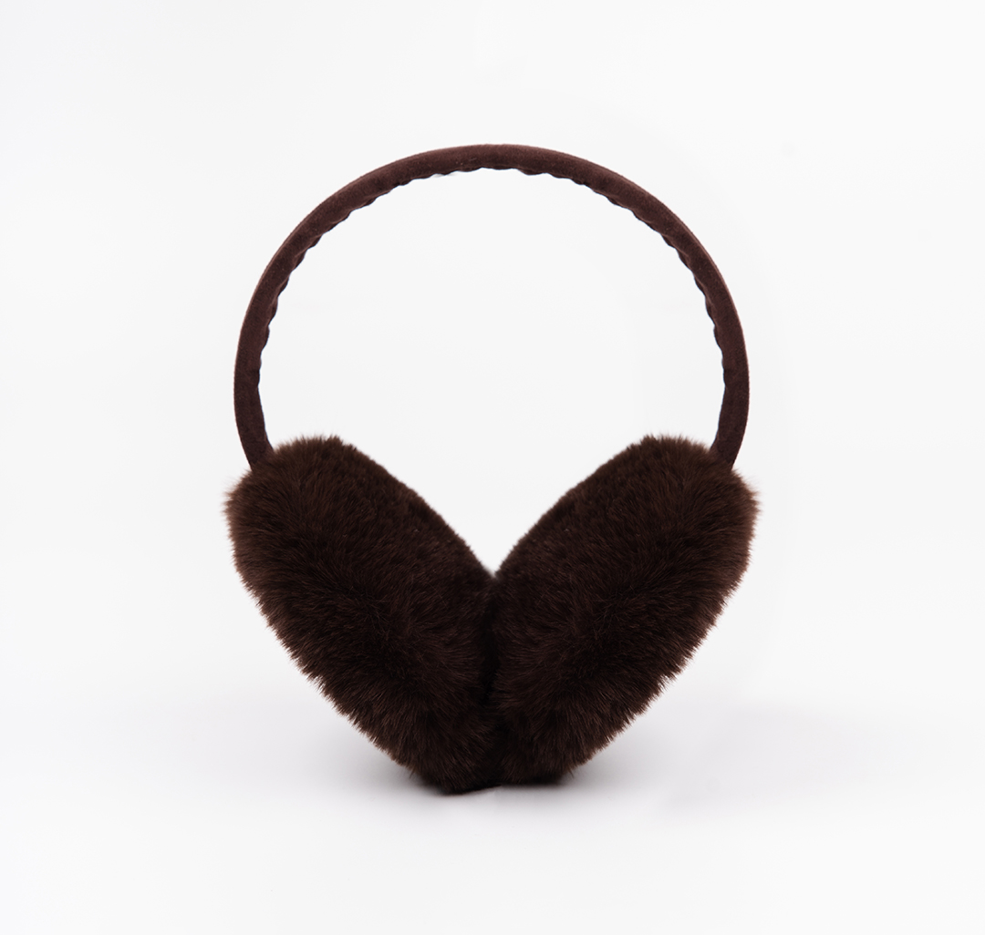 Наушники меховые Мармалато, цвет шоколадный #3