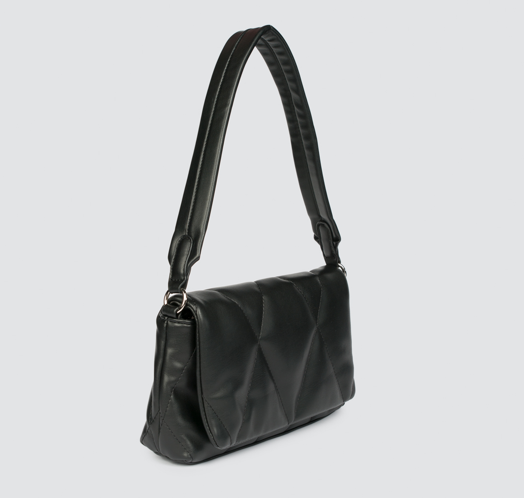 Женская кожаная сумка на плечо Мармалато, цвет Черный #4