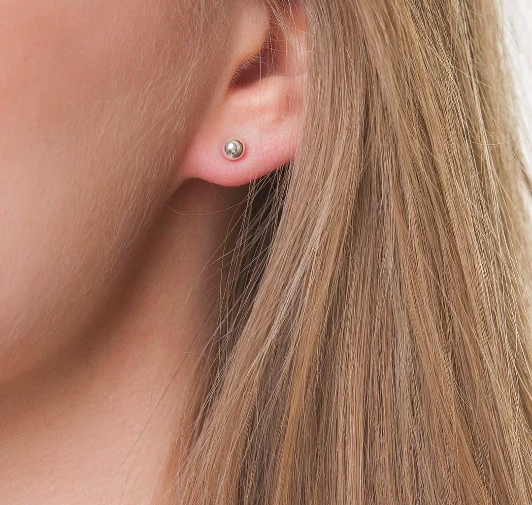 Набор серег (3 пары) Бижутерия Мармалато, цвет белое серебро-прозрачный #4