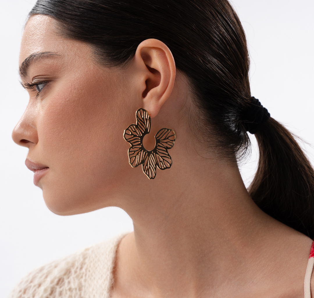 Серьги Мармалато, цвет золото #2