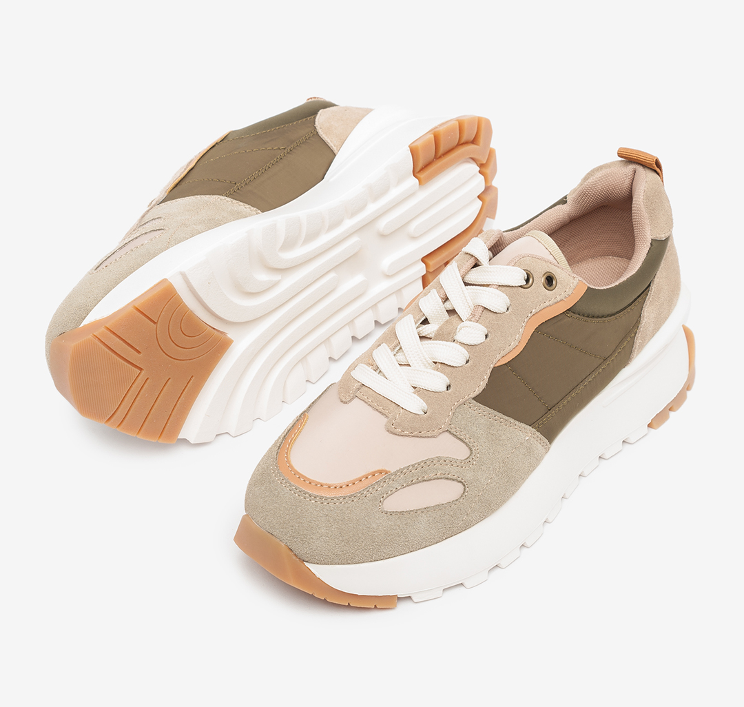 Кроссовки Мармалато, цвет Хаки-бежевый-коричневый-молочный #5