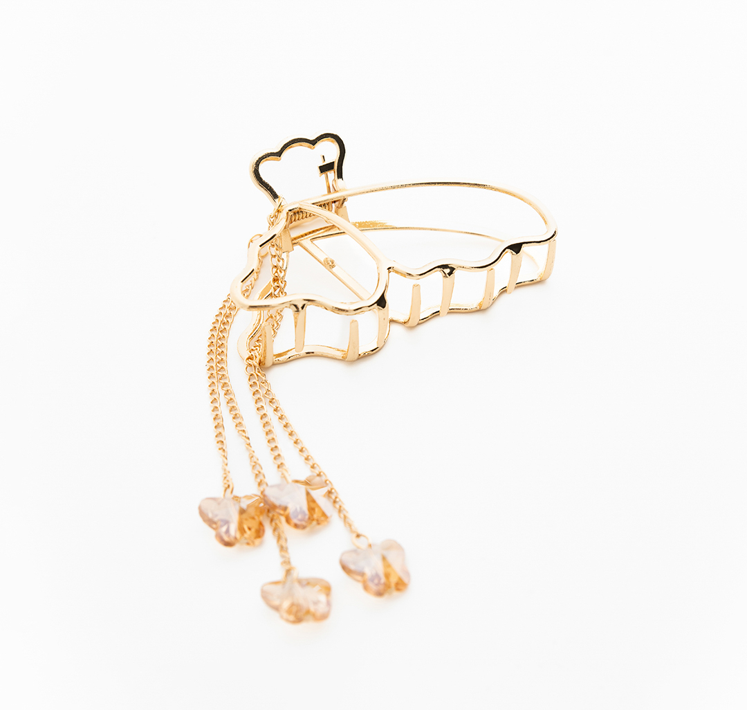 Заколка-краб Мармалато, цвет Золото-прозрачный #2