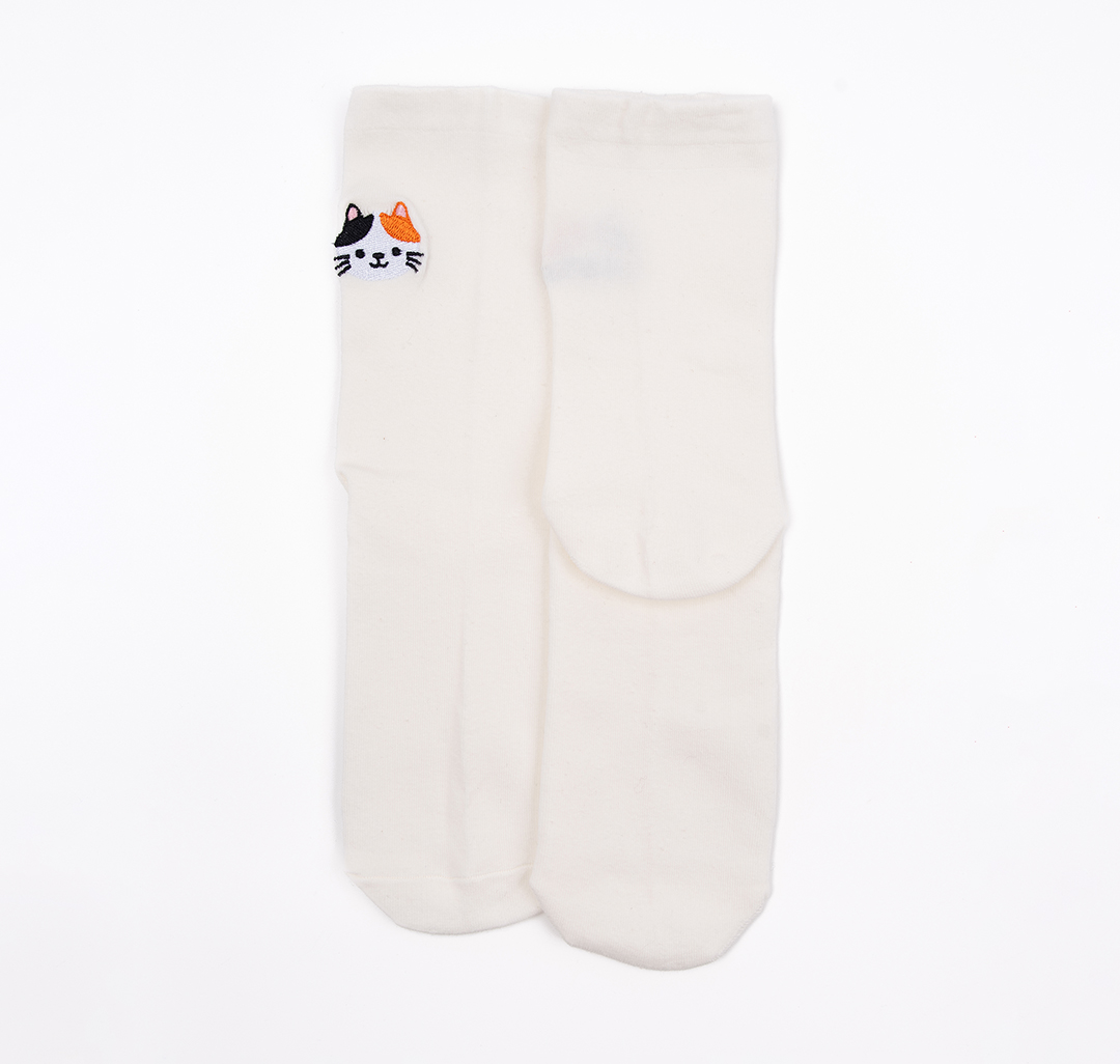 Носки (1 пара) Мармалато, цвет молочный-оранжевый-черный #3