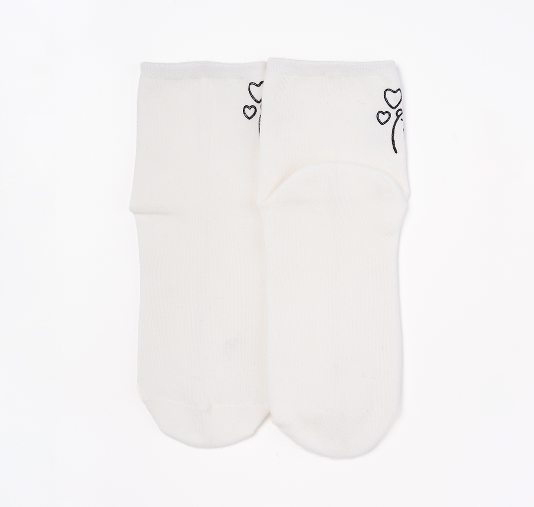 Носки (1 пара) Мармалато, цвет молочный-черный #3