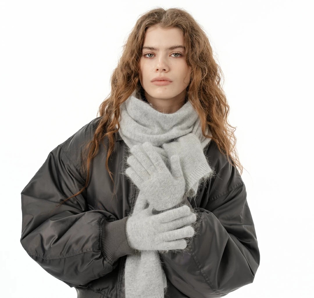 Перчатки Мармалато, цвет Светло-серый #4