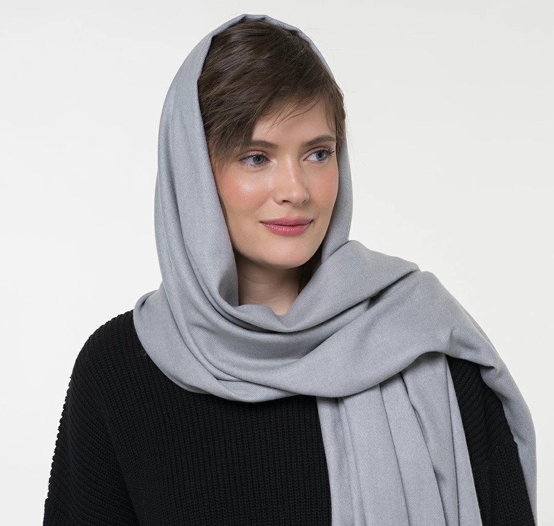 Палантин Мармалато, цвет светло-серый #5