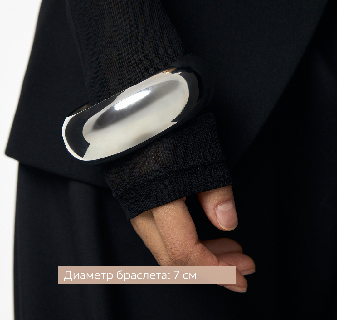 Браслет Мармалато, цвет Белое серебро #2