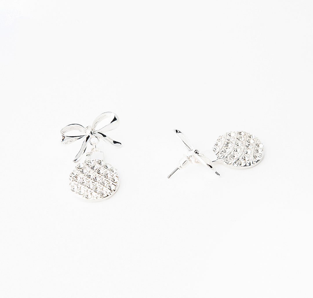 Серьги Мармалато, цвет белое серебро-прозрачный #2