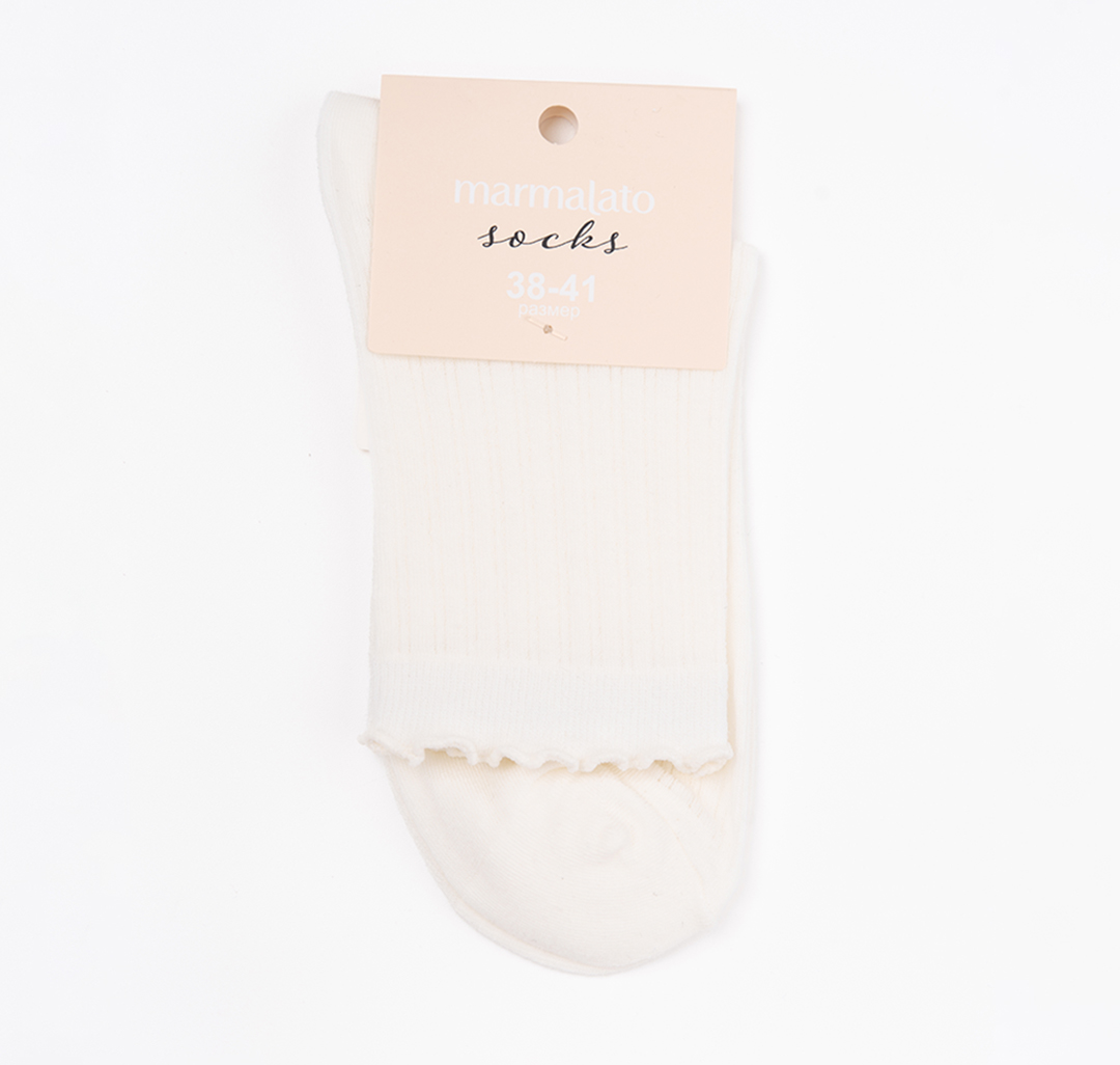 Носки (1 пара) Мармалато, цвет молочный #5