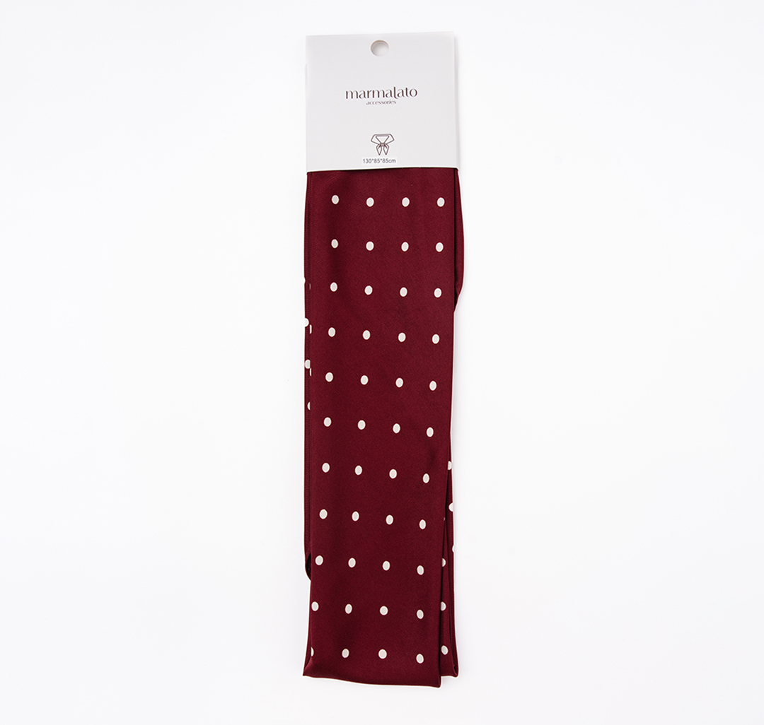 Платок Мармалато, цвет бордовый-молочный #6