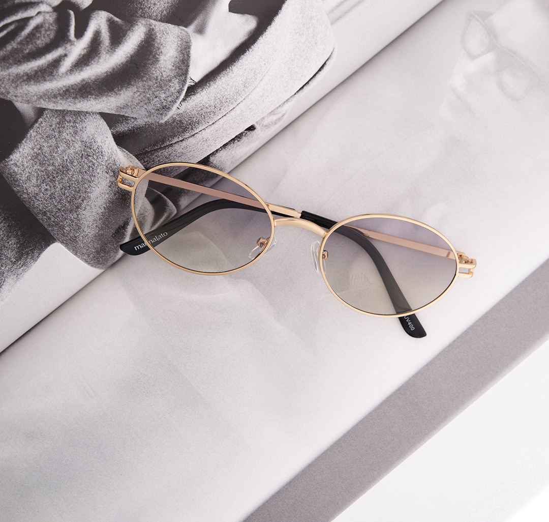 Очки с чехлом Мармалато, цвет золото-серый-черный #3