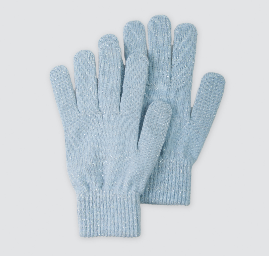 Перчатки Мармалато, цвет Голубой-серебро #1