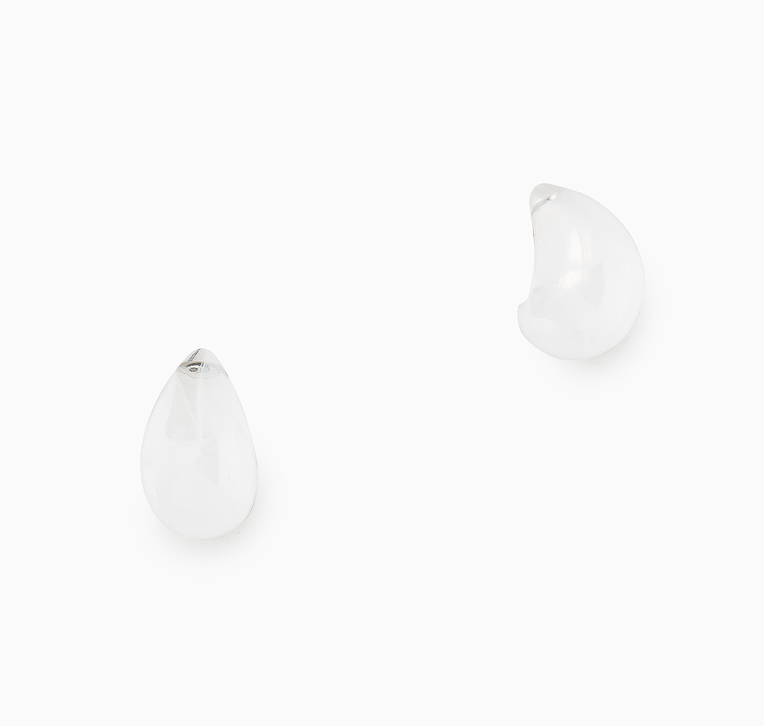 Серьги Мармалато, цвет молочный #5