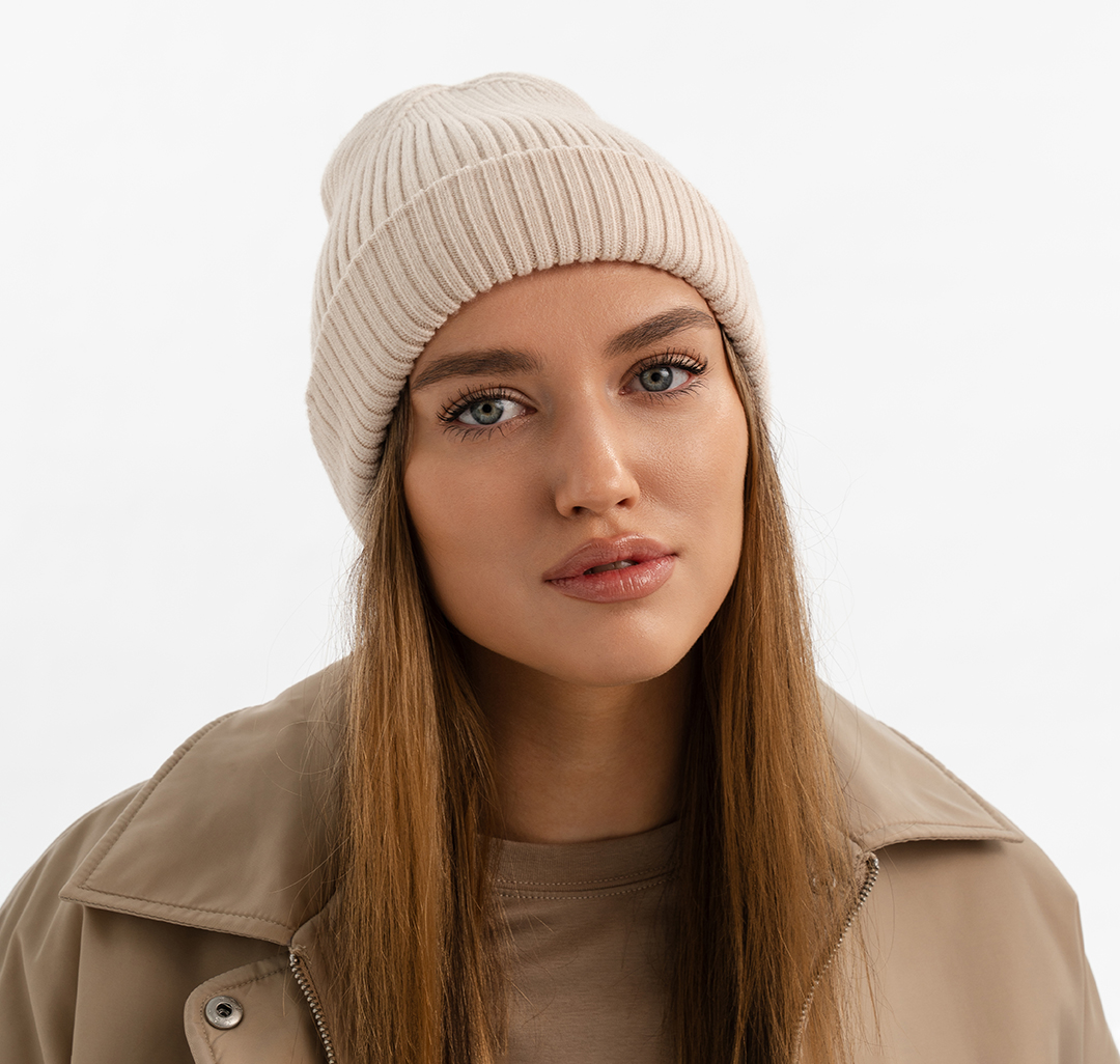 Шапка Мармалато, цвет светло-бежевый #1