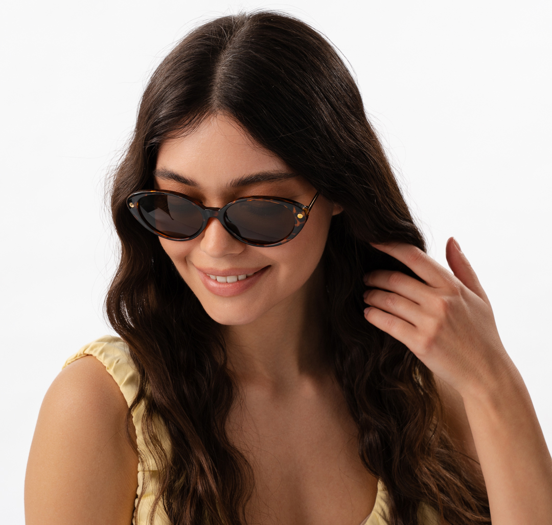 Очки с чехлом Мармалато, цвет коричневый-бежевый-золото #2