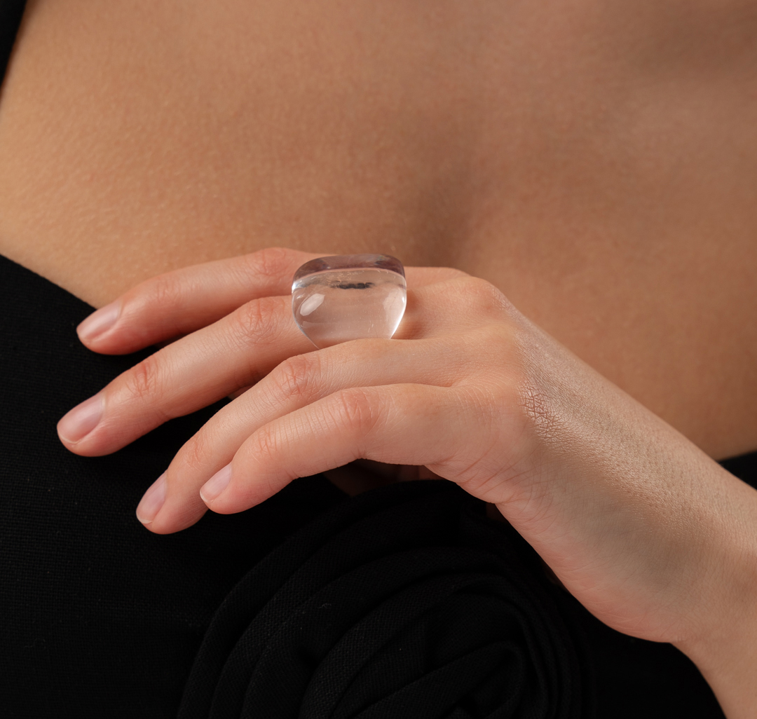 Кольцо Мармалато, цвет прозрачный #1