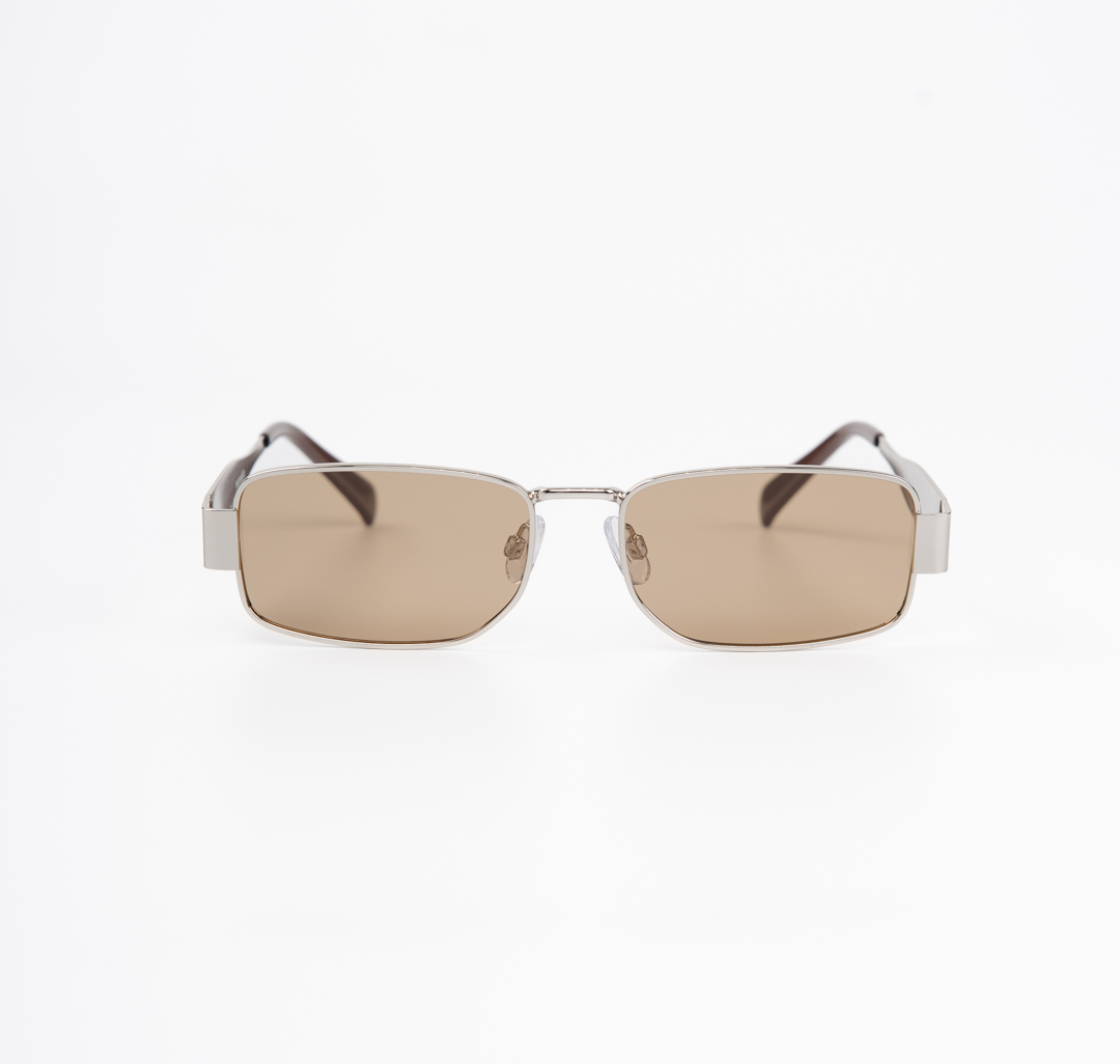 Очки солнцезащитные с поляризацией бежевые-серебро Мармалато, цвет бежевый-серебро #4