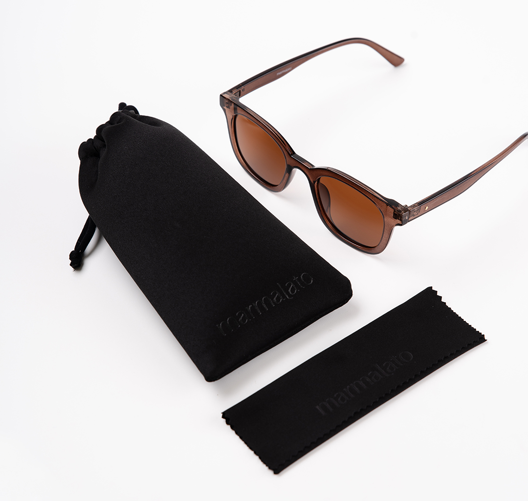 Очки солнцезащитные с поляризацией коричневые Мармалато, цвет Коричневый #7