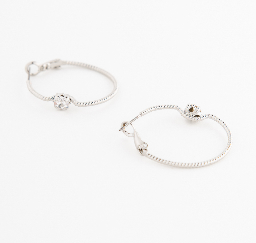 Серьги Мармалато, цвет Серебро-прозрачный #2