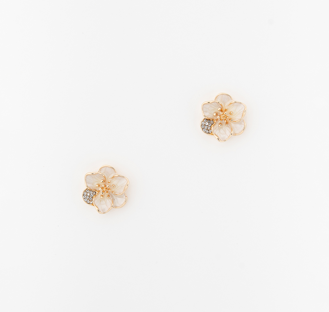 Серьги Мармалато, цвет молочный-золото-прозрачный #3