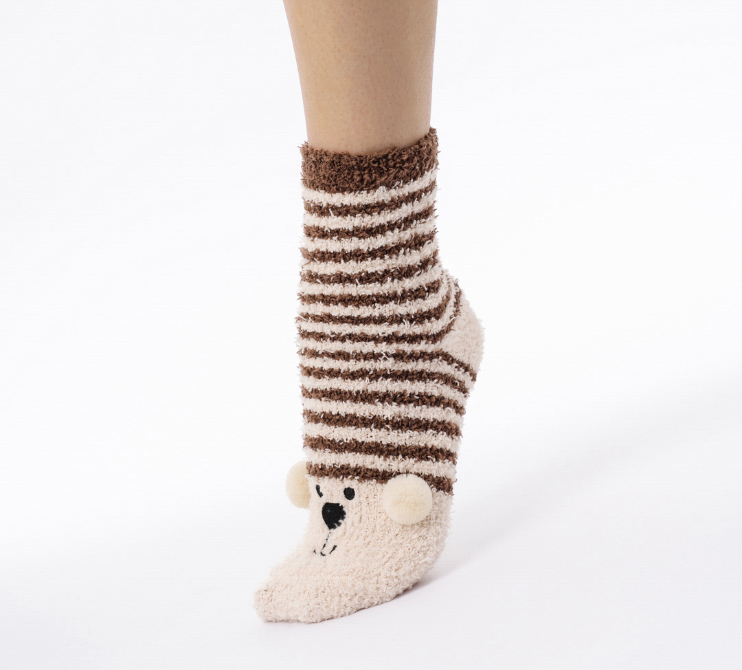 Носки (1 пара) Мармалато, цвет Коричневый-молочный-черный #6