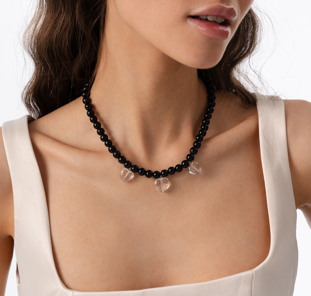 Колье Мармалато, цвет Черный-прозрачный #5