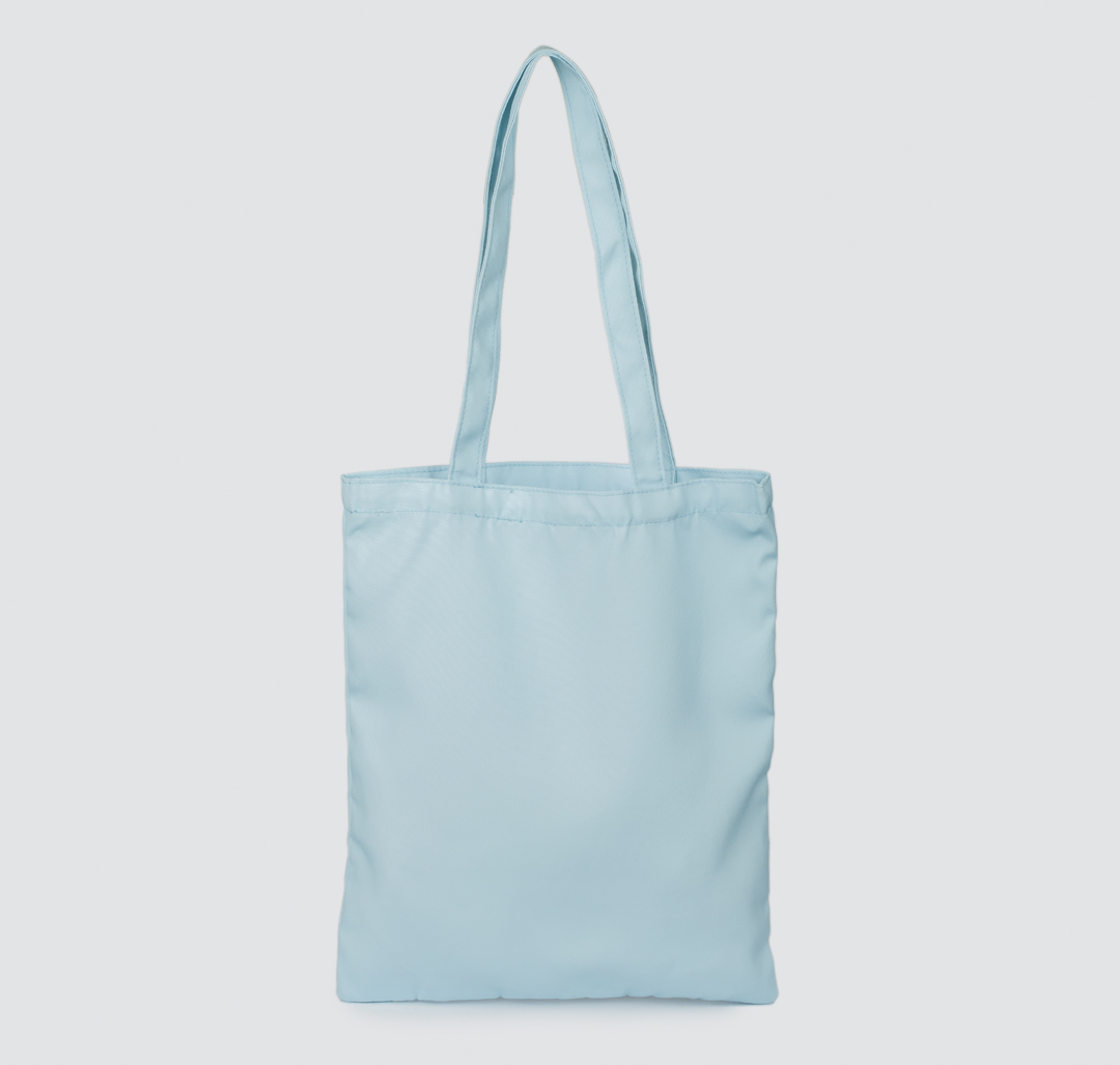 Голубая сумка шоппер с принтом Мармалато, цвет голубой-мультиколор #4