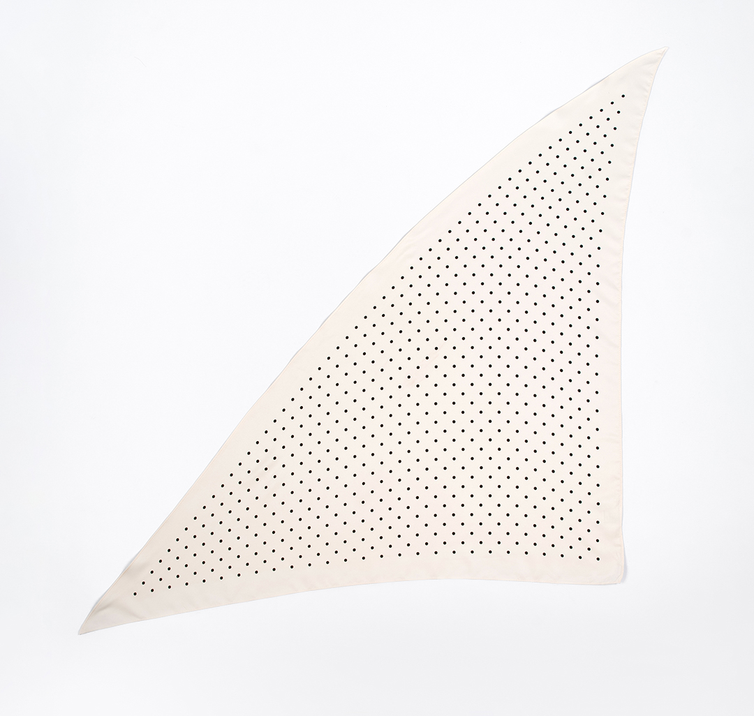 Платок Мармалато, цвет молочный-черный #3