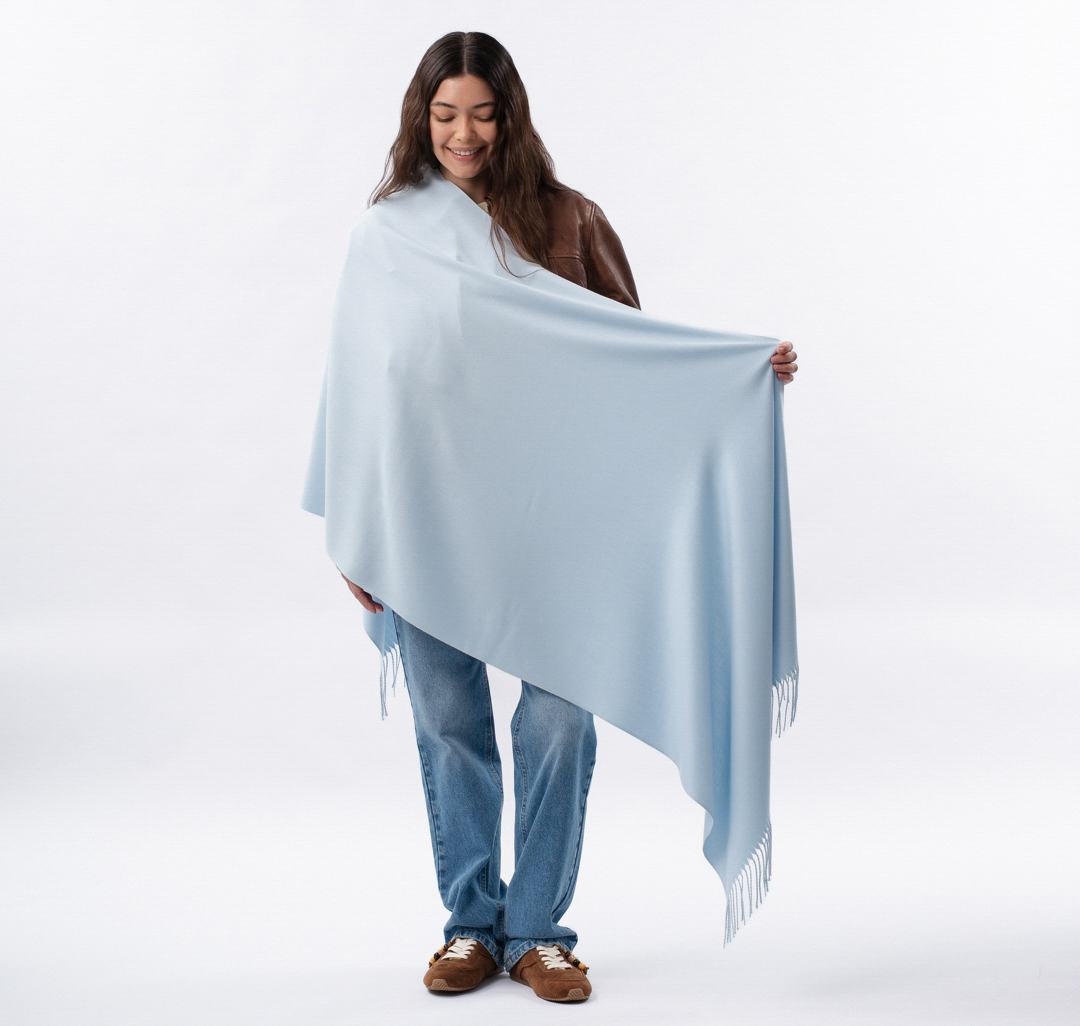 Палантин Мармалато, цвет светло-голубой #3