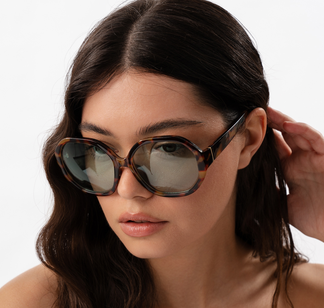 Очки с чехлом Мармалато, цвет коричневый-зеленый-мультиколор #1