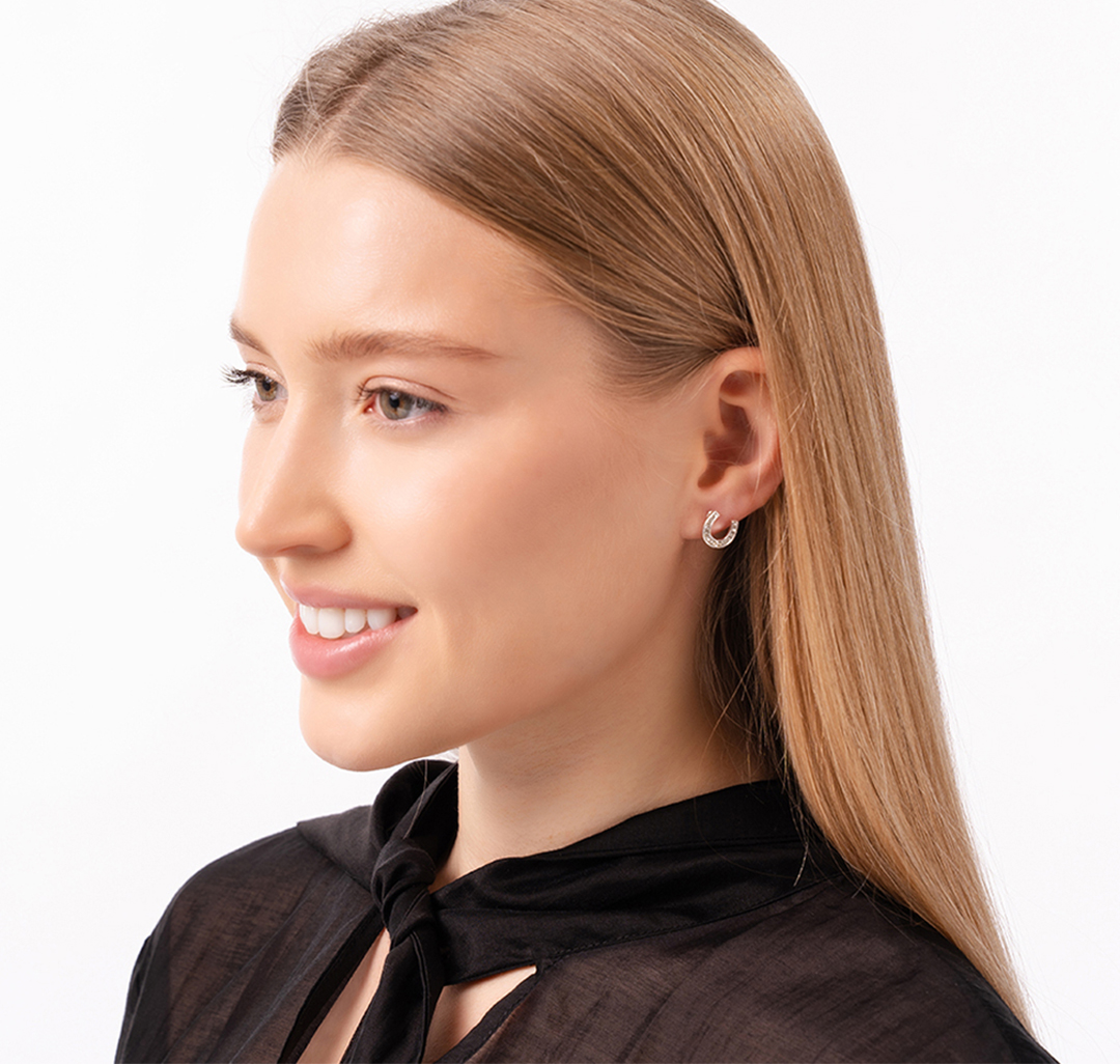 Серьги Мармалато, цвет белое серебро-прозрачный #3