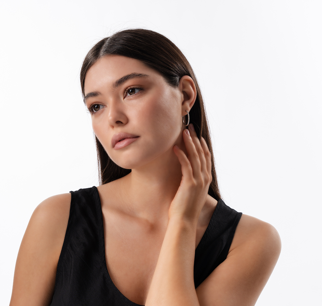 Серьги Мармалато, цвет Серебро-прозрачный #3