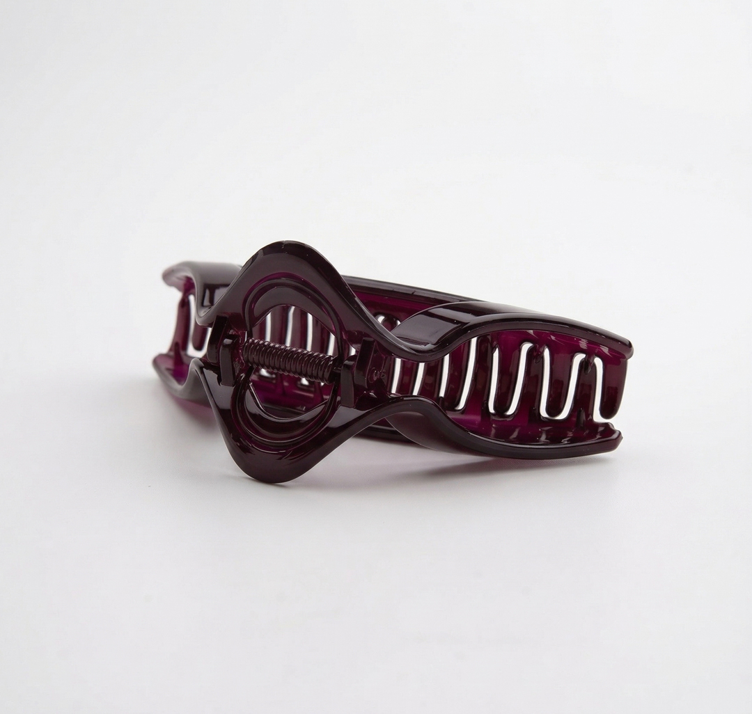 Заколка-краб Мармалато, цвет темно винный #5
