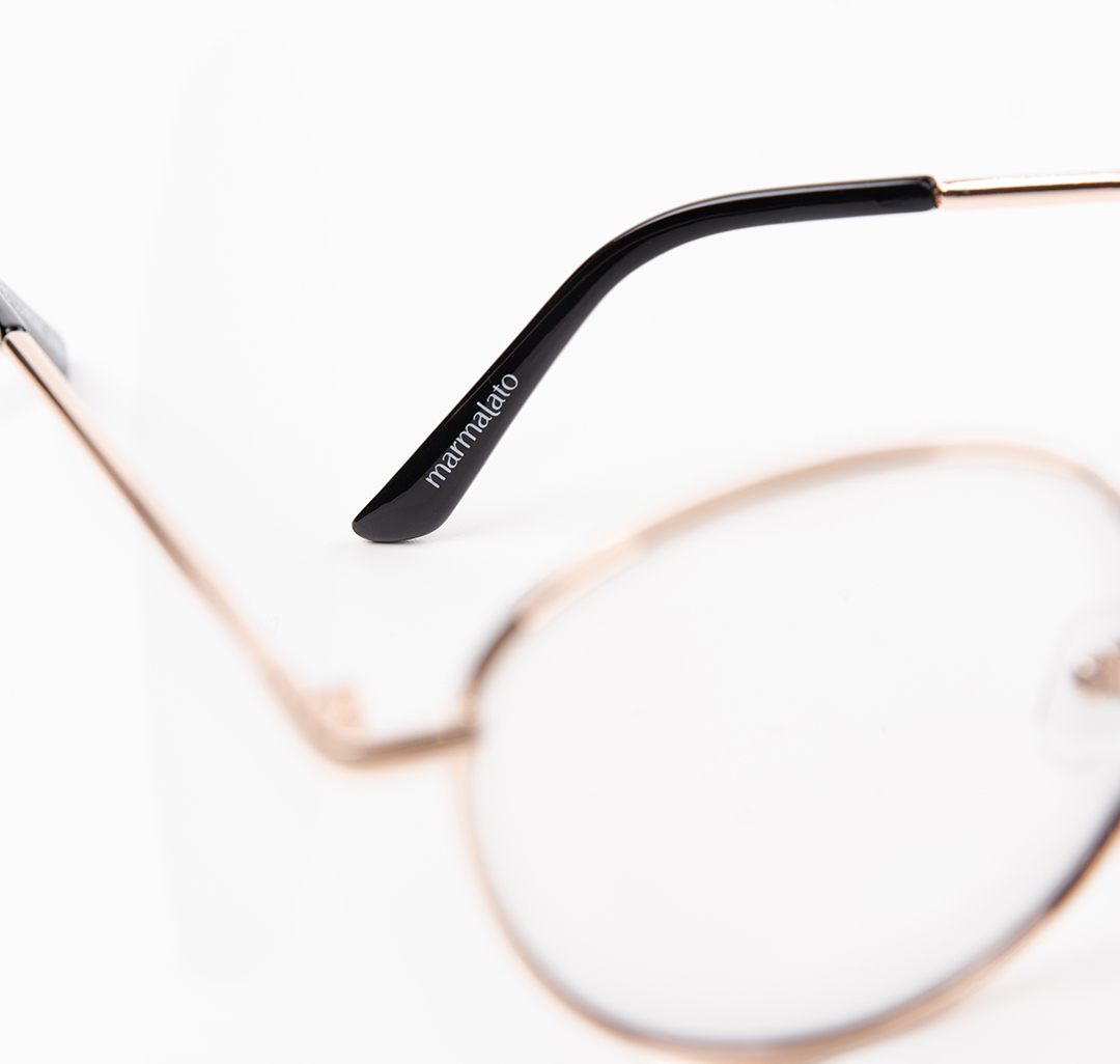 Очки с чехлом Мармалато, цвет прозрачный-золото-бежевый #7