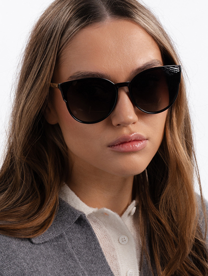 Очки солнцезащитные коричневые-золотые