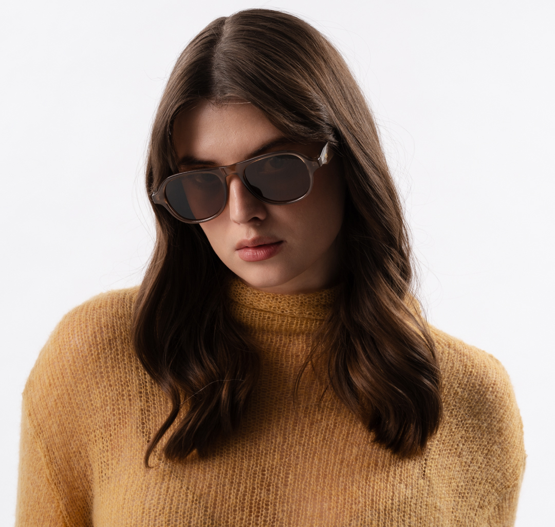 Очки с чехлом Мармалато, цвет светло-коричневый-золото #1