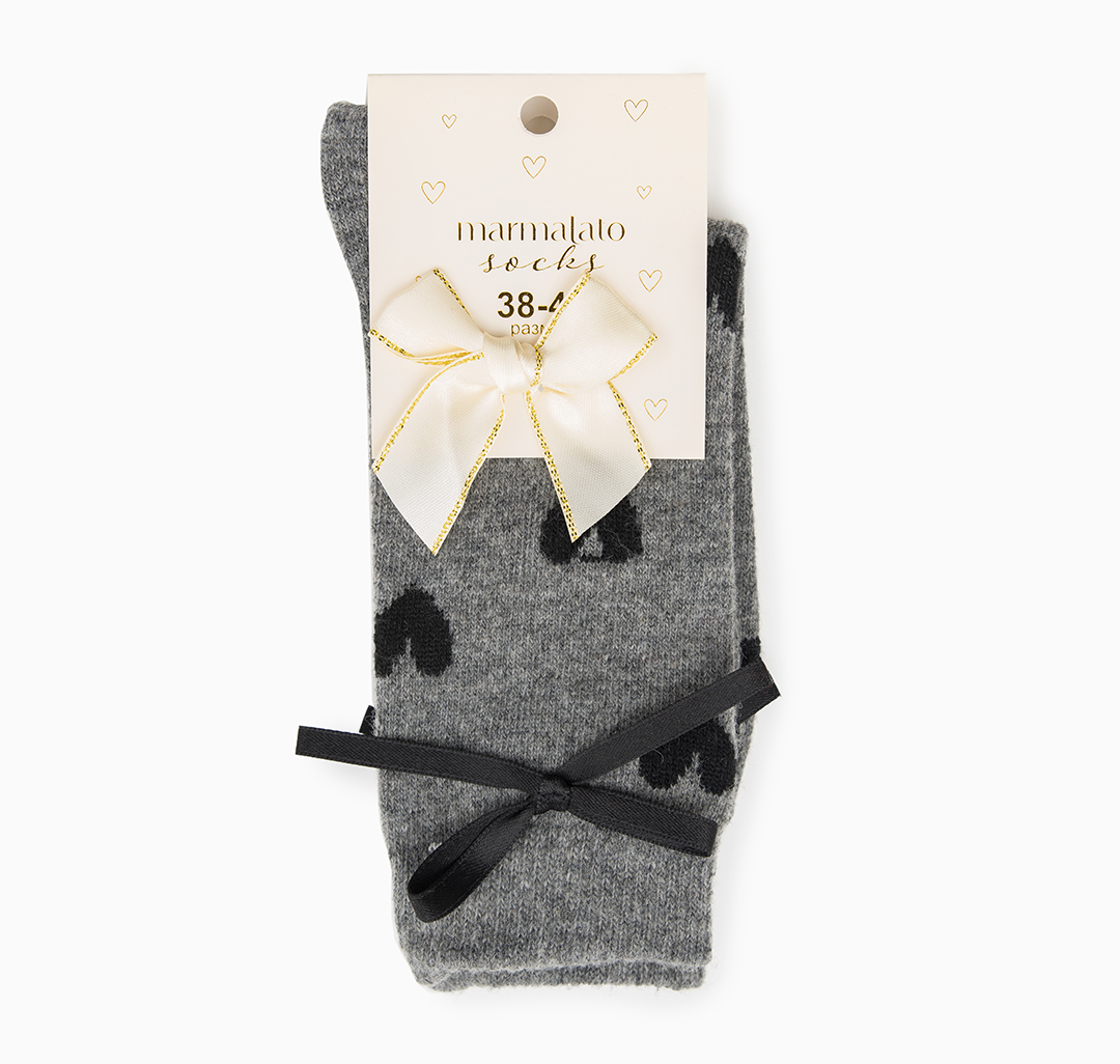 Носки (1 пара) Мармалато, цвет Серый-черный #4