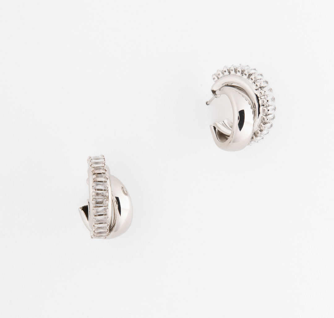 Серьги Мармалато, цвет Серебро-прозрачный #1