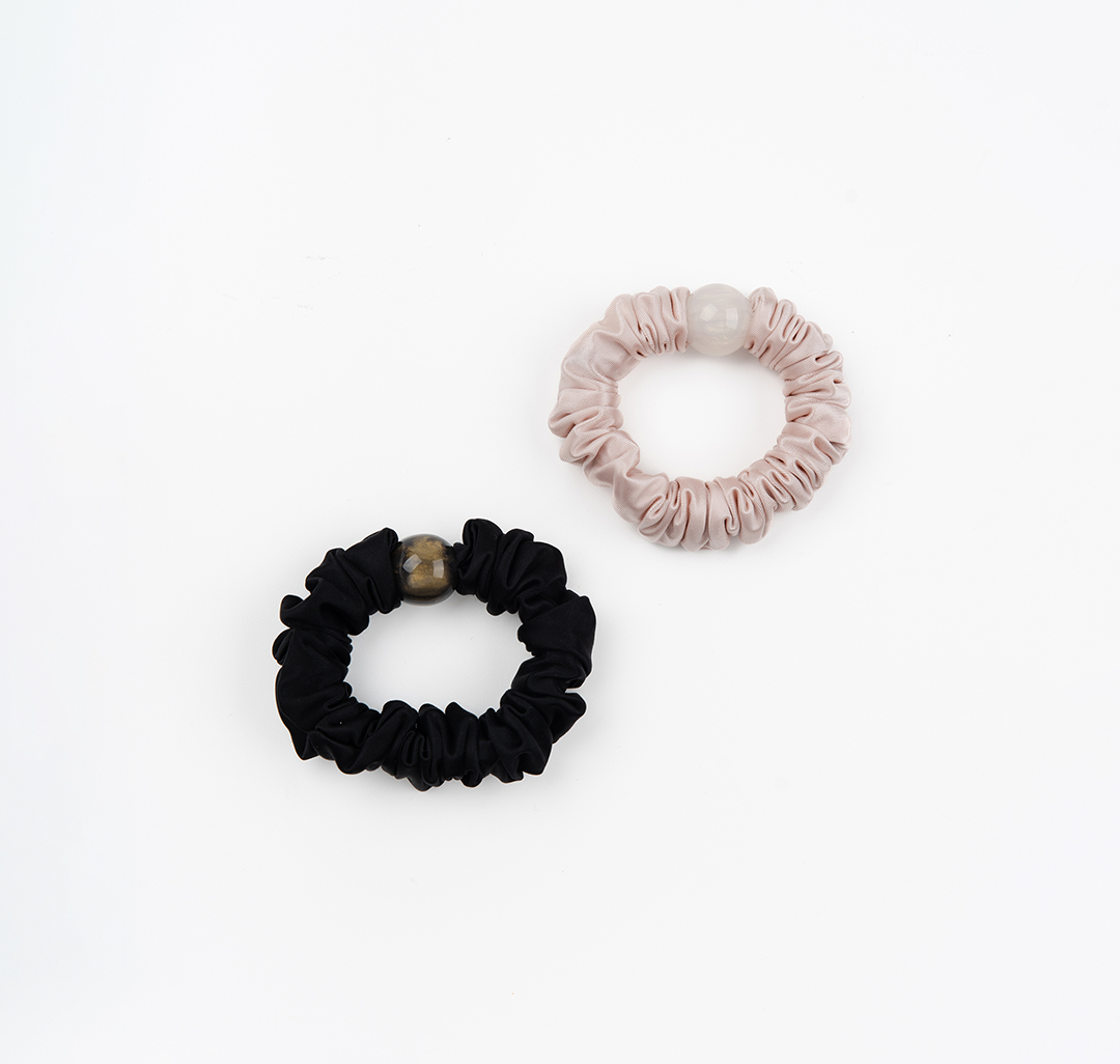 Набор резинок (2 шт) Мармалато, цвет черный-молочный #3