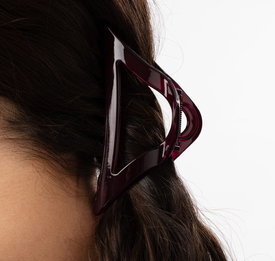 Заколка-краб Мармалато, цвет темно винный #2