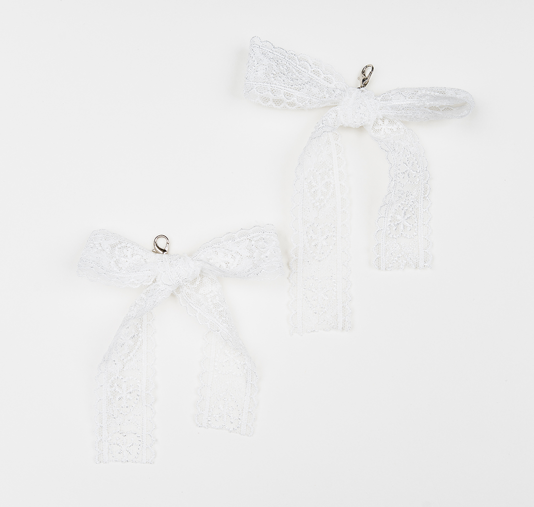 Набор подвесок для обуви (2 шт) Мармалато, цвет белый-серебро #1