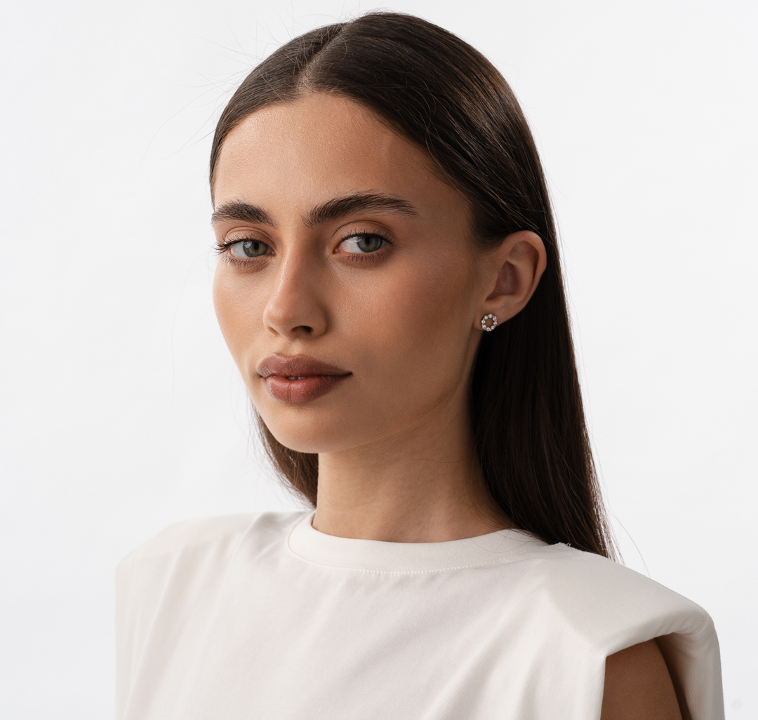 Серьги Мармалато, цвет серебро-прозрачный #3