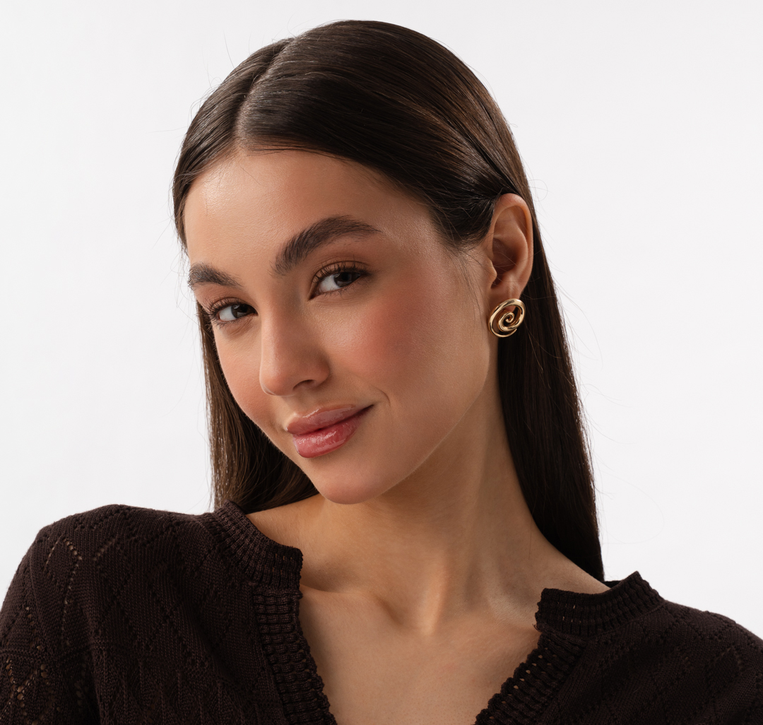 Серьги Мармалато, цвет золото #2