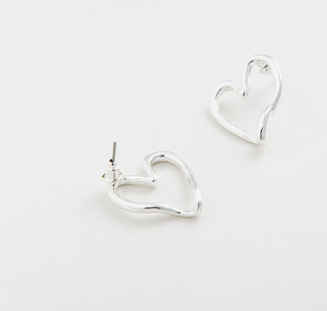 Серьги Мармалато, цвет Белое серебро #2