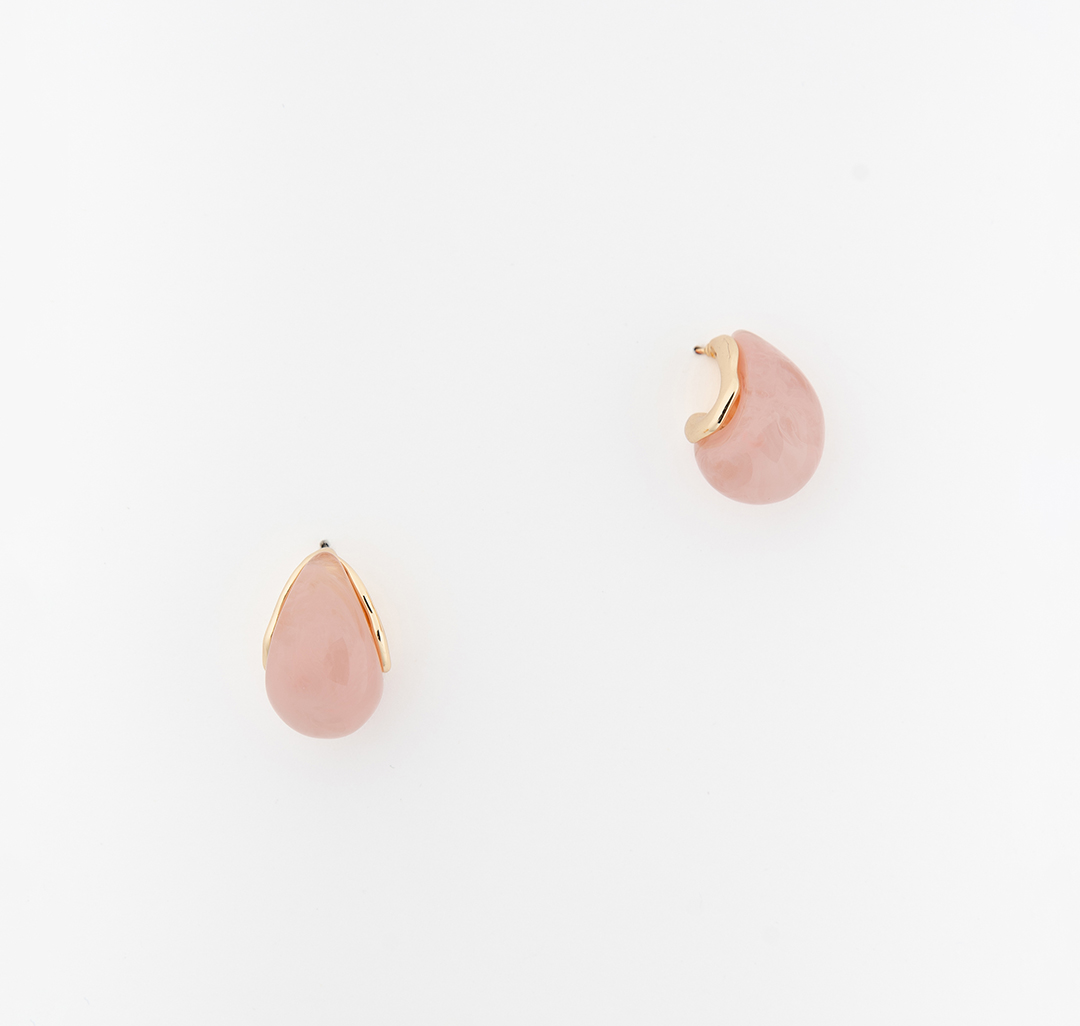 Серьги Мармалато, цвет светло-розовый-золото #4