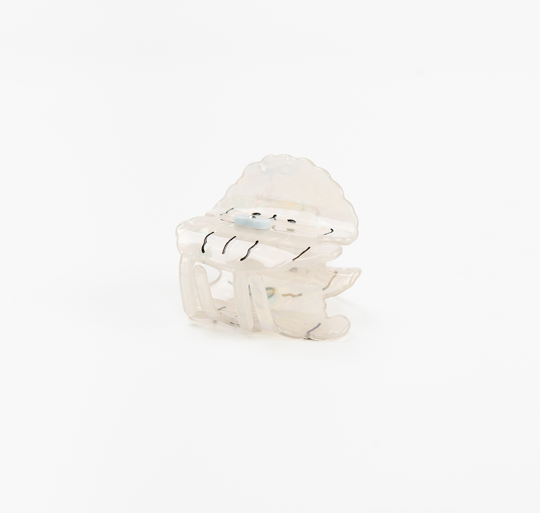 Заколка-краб Мармалато, цвет белый-голубой-мультиколор #4