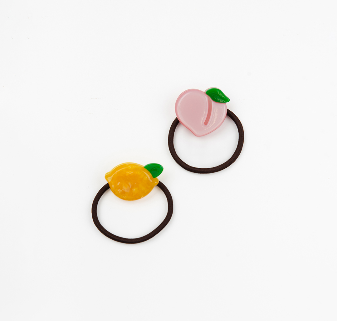 Набор резинок (2 шт) Мармалато, цвет персиковый-желтый-мультиколор #3