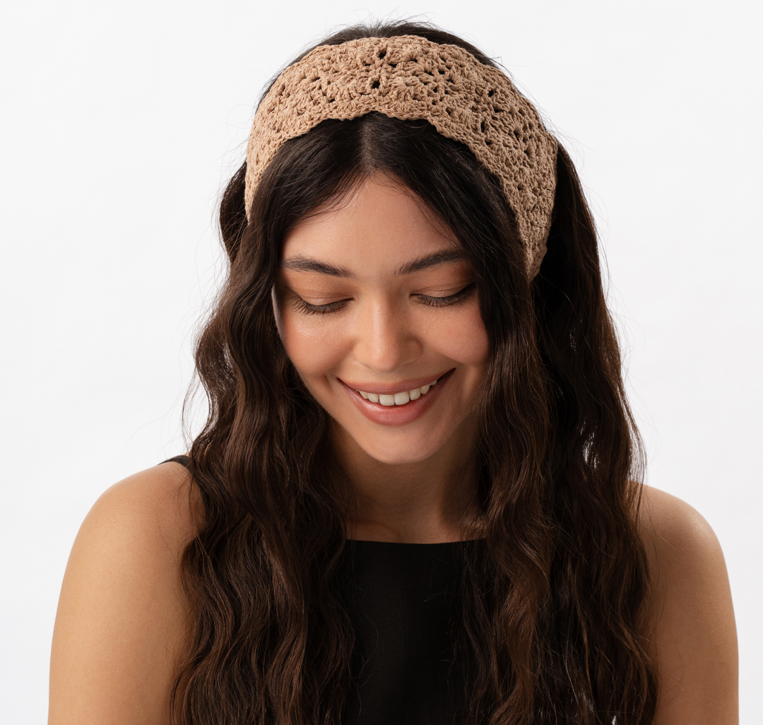 Повязка на голову Мармалато, цвет темно-бежевый #2